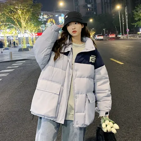 唐狮羽绒服女超好看冬季新款高级感独特别致女士面包服外套潮流商品大图
