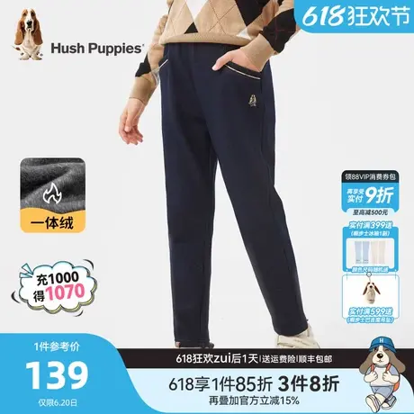 加绒长裤暇步士童装女童裤子秋冬新款大童休闲长裤儿童保暖运动裤商品大图