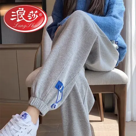 浪莎孕妇裤子春秋款外穿秋冬加绒运动裤休闲裤2025新款长裤春秋装商品大图