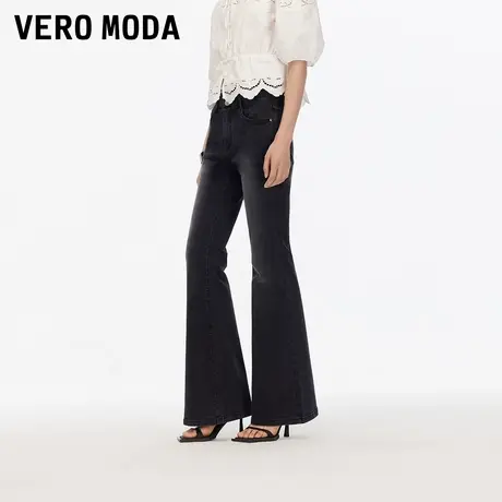 【来了就好】 Vero Moda牛仔裤25秋季新款含棉高腰显瘦水洗喇叭裤商品大图