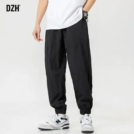 男士黑色束脚裤男秋季宽松休闲裤男裤2023年新款裤子男款长裤百搭商品大图