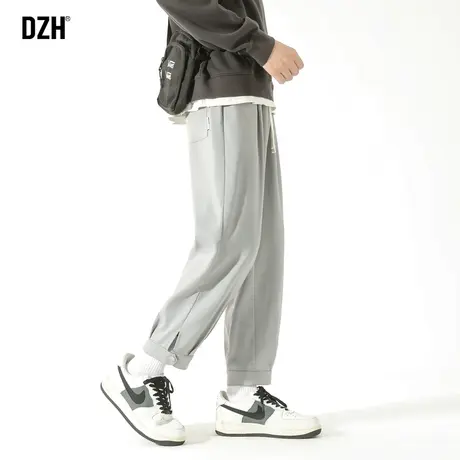 男士休闲裤痞帅男裤子男款设计感高级美式男款秋季男裤2023新款潮商品大图