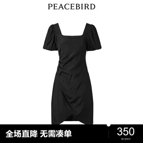 【商场同款】太平鸟女装2023年夏季新款花苞型连衣裙A1FAD2C11图片