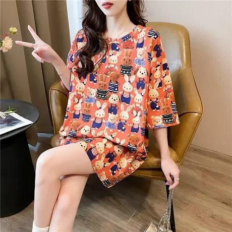 2024夏季爆款情侣装女装设计感小众别致上衣正肩短袖t恤ins潮体恤图片