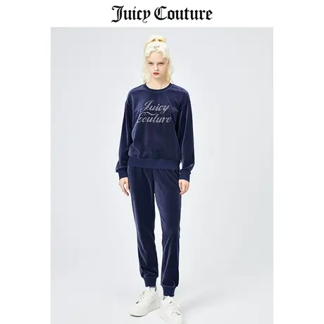 Juicy Couture橘滋天鹅绒上衣春季新款美式休闲长袖圆领卫衣女商品大图