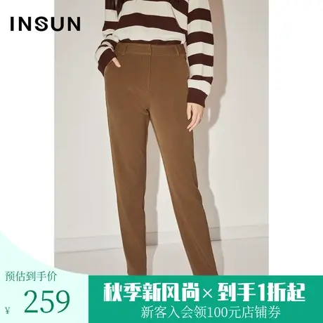 恩裳COVER春秋舒适轻盈无压感九分微锥干练气质通勤西装裤图片