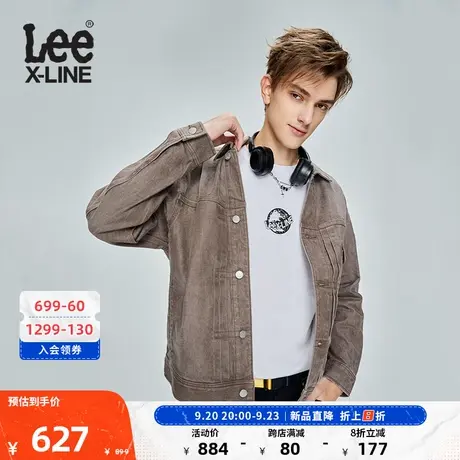 LeeXLINE23新品舒适版棕色男西部牛仔外套LMT005377202-984图片