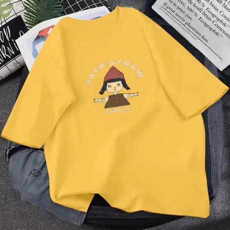 白色打底衫女春季洋气宽松圆领内搭纯棉短袖t恤夏百搭长袖上衣服商品大图