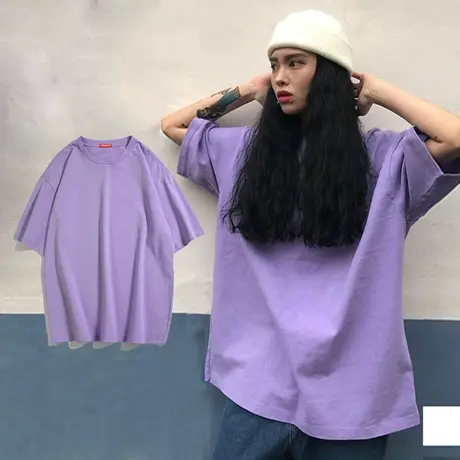 情侣装t恤短袖男女潮牌韩版纯棉ins大码女装宽松上衣服夏洋气半袖商品大图