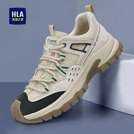 HLA/海澜之家男鞋夏季新款户外登山鞋网面透气防臭耐磨爬山运动鞋商品大图