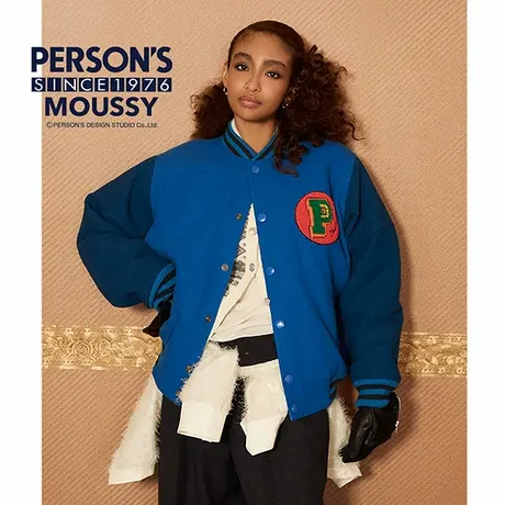 MOUSSY X PERSON'S联名夏季新品棒球服夹克外套010HAQ01-5491图片