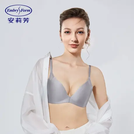 【自播专享】安莉芳舒挺杯无痕抑菌光面文胸女小胸聚拢无钢圈内衣商品大图