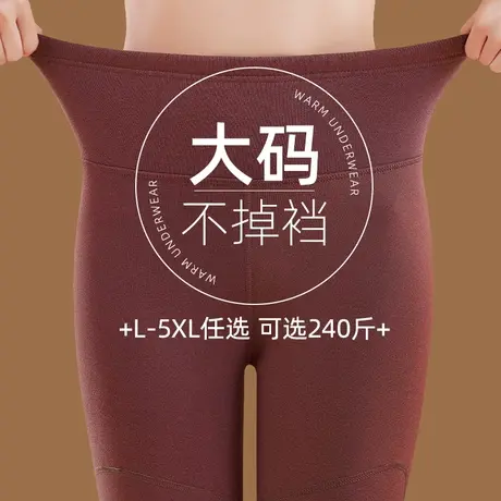 大码秋裤女加肥加大200斤德绒保暖裤冬季加绒加厚绒裤中老年棉裤商品大图