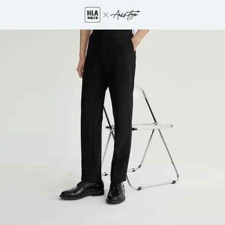HLA/海澜之家轻商务西裤2023春夏新款修身四面弹休闲正装裤子男士图片