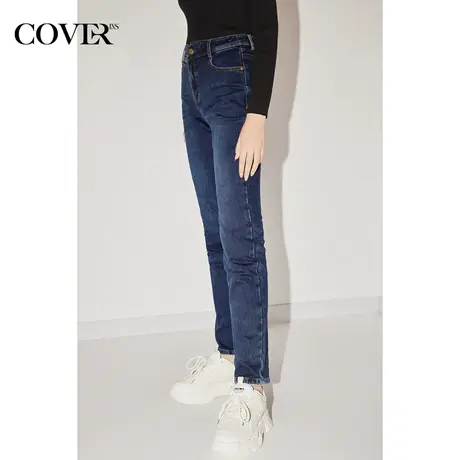 COVER冬季抗菌吸湿发热水洗牛仔裤商品大图