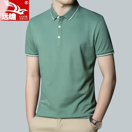 夏季短袖t恤男薄款2023新款男士夏天翻领半袖宽松潮流polo衫男款商品大图