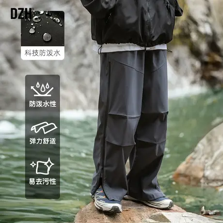 男士工装裤美式冲锋裤男潮牌运动登山裤子男款秋季男裤休闲阔腿裤商品大图