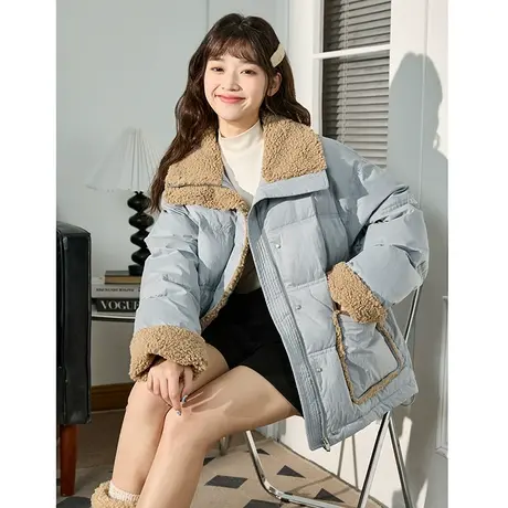 唐狮冬季新款羽绒服女高级感超好看宽松保暖冬装外套百搭加厚2.5图片