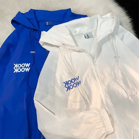 防晒衣女夏季薄款外套2022新款宽松长袖连帽透气防晒服上衣ins潮图片