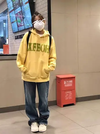 连帽卫衣女春秋薄款小个子美式复古慵懒风港味chic宽松外套上衣潮图片