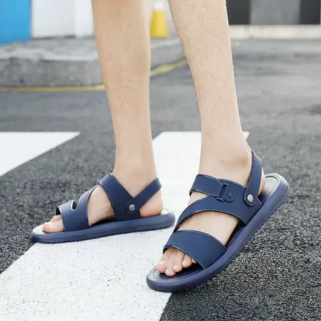 拖鞋男士夏季时尚外穿2023新款防滑耐磨凉拖软底百搭海边沙滩鞋男商品大图