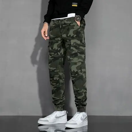 宽松工装裤百搭裤子男款夏季透气裤子男夏季男裤休闲裤潮流商品大图