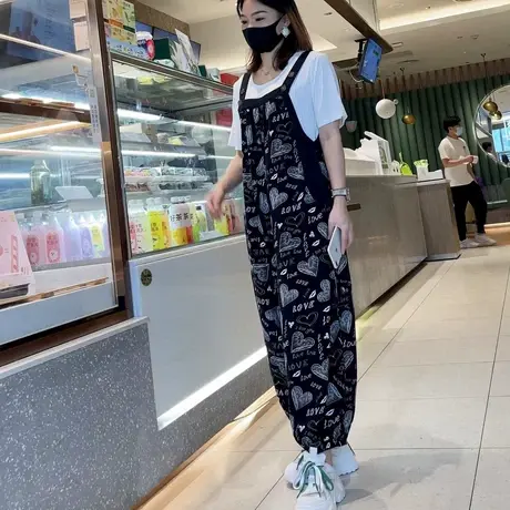 休闲连体裤阔腿裤连衣裤背带裤2023春夏新款显瘦灯笼裤女裤子长裤商品大图