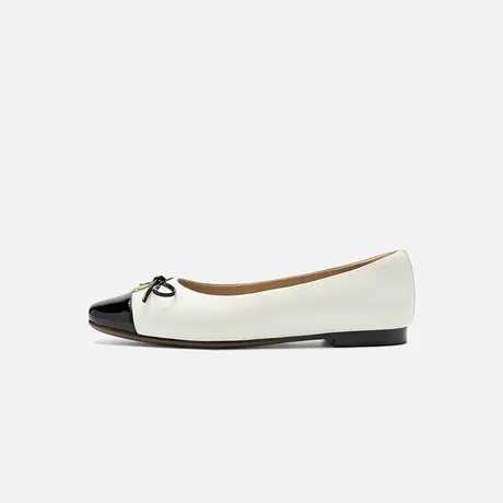 Nine West/玖熙2025年夏季新款玛丽珍鞋女蝴蝶结扁圆头平跟单鞋女图片