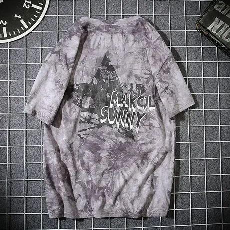 男士短袖t恤纯棉宽松圆领半袖潮牌白T夏季休闲大码体恤潮流上衣服商品大图