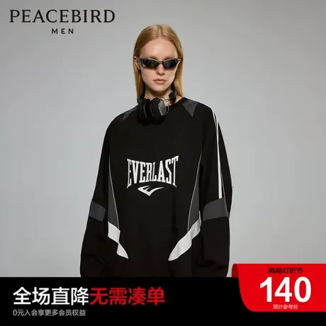 【AIRxPEACE】太平鸟男装 新款圆领卫衣宽松撞色上衣BBFD2111图片