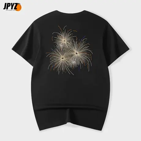 夏季纯棉短袖t恤男ins潮牌宽松百搭半袖情侣装男士体恤打底衫上衣商品大图