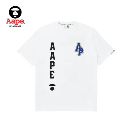 Aape旗舰店男装春夏字母印花猿颜图案简约短袖T恤1287XXK商品大图