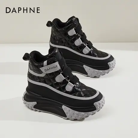 Daphne达芙妮 女神推荐~高帮厚底老爹鞋子女显脚小轻便高帮休闲鞋图片