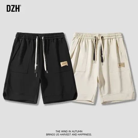 男士美式休闲短裤男夏季运动五分裤男款篮球裤卫裤半截裤马裤中裤商品大图