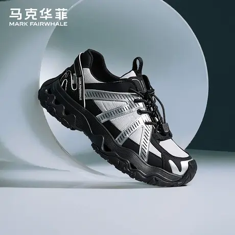 马克华菲休闲鞋男鞋厚底增高休闲鞋耐磨轻量徒步鞋户外百搭运动鞋商品大图