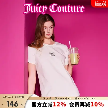 Juicy Couture橘滋2025春夏新款经典百搭烫钻短袖T恤女商品大图