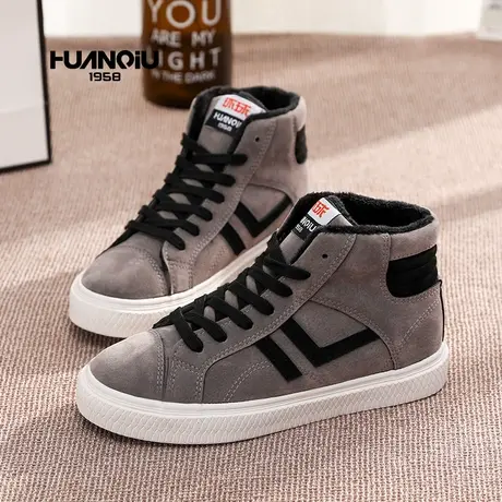 环球冬季百搭加绒保暖棉鞋女ins潮流超火韩版短筒休闲雪地靴板鞋商品大图