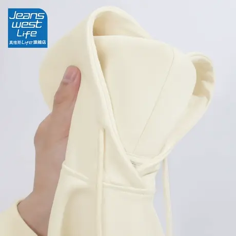 真维斯LIFE卫衣女款2023新款爆款秋季韩系慵懒今年流行连帽外套C图片