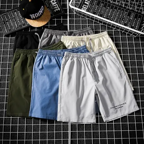 短裤男夏季休闲裤运动五分裤大裤衩潮ins男士韩版宽松速干沙滩裤图片