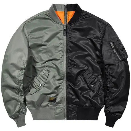 VIP潮牌ma1飞行员夹克男拼接撞色外套春秋大码ins潮流高街棒球服商品大图