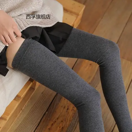 超长加长过膝袜子高筒大腿袜女防滑春秋款黑色长筒ins潮秋冬长袜商品大图