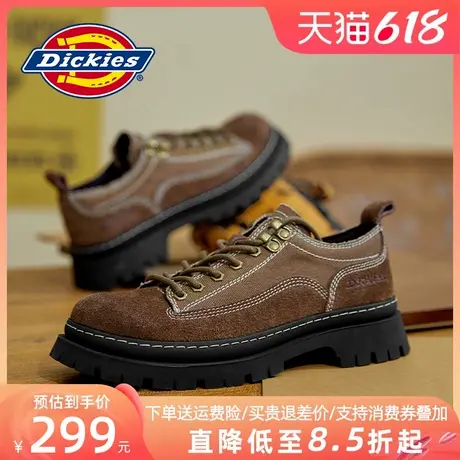 Dickies工装鞋男夏季透气薄款男鞋英伦风马丁鞋低帮男士休闲鞋子商品大图