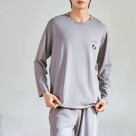 歌帝【直播专享】莱赛尔套头长袖长裤男套装 GDY2501商品大图