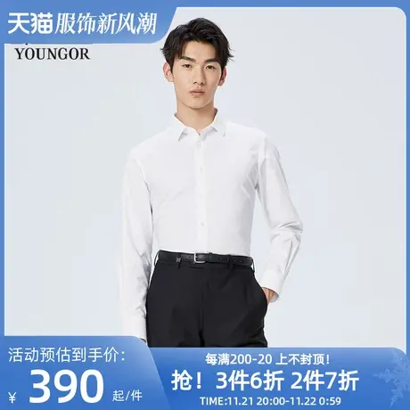 【商场同款】雅戈尔男士衬衫春季新款官方商务休闲长袖衬衫S2831图片