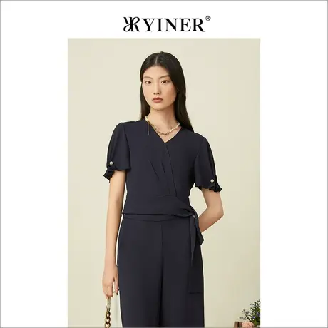 YINER音儿专柜女装2022夏季新款衬衫8C32270580商品大图