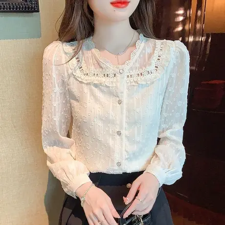 秋装新款女2023年甜辣小上衣设计感小众法式衬衫长袖独特别致漂亮图片