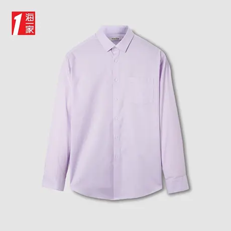 海一家商务正装简约衬衣职业婚宴男士长袖衬衫图片