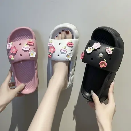 拖鞋女2024新款夏季时尚外穿防滑耐磨凉拖百搭ins潮室内家居女鞋商品大图