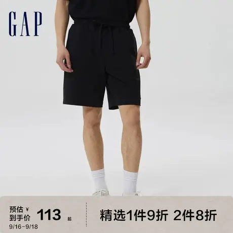 Gap男装夏季2023新款纯棉运动水洗棉短裤598740户外五分裤图片
