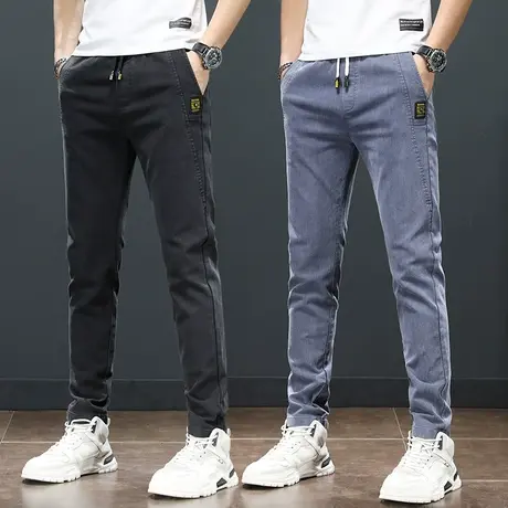 夏季2023年新款潮牌牛仔裤男士直筒宽松休闲男裤子广州新塘镇男装商品大图